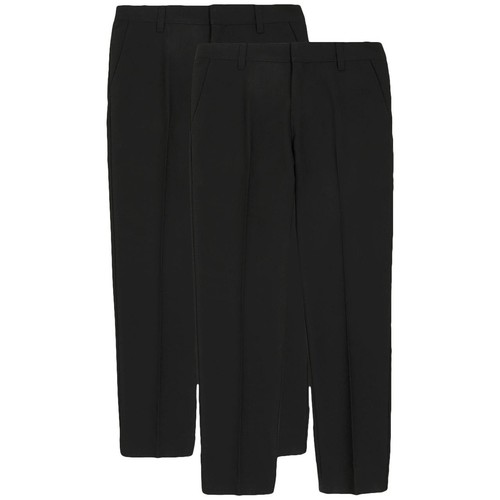 M&S Boys 2Pk Skinny Leg School Trousers 3-4 Y