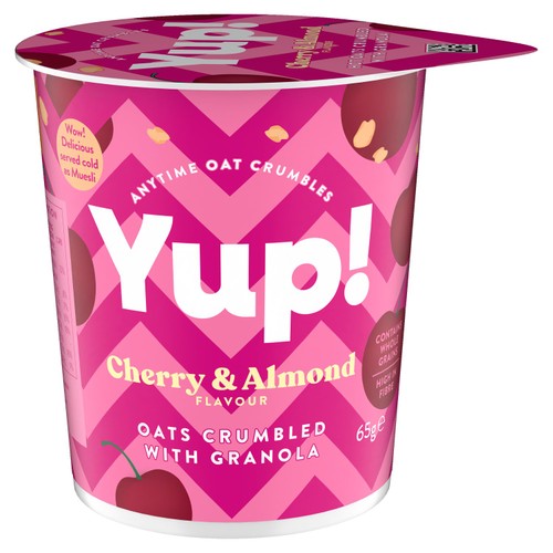 Yup! Cherry & Almond Crumbled Oats with Granola Cereal Pot
