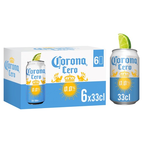 Corona Cero Alcohol-Free Lager Beer Cans