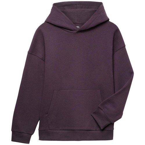 M&S Unisex Cotton Rich Hoodie, 10-11 Years, Blackberry