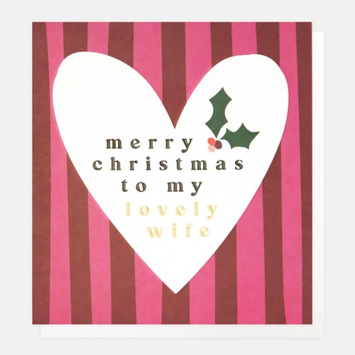 Caroline Gardner My Lovely Wife Christmas Card
