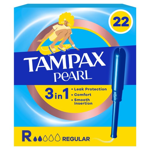Tampax Pearl Tampons Regular 22 Count