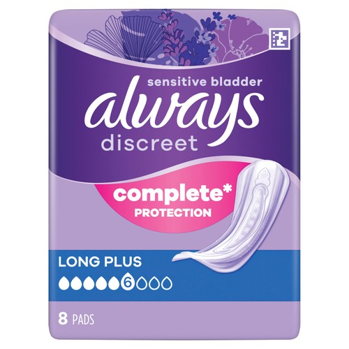 Always Discreet Incontinence Pads Long Plus