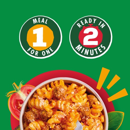 Dolmio Classics Meatballs Fusilli Microwave Pasta Meal