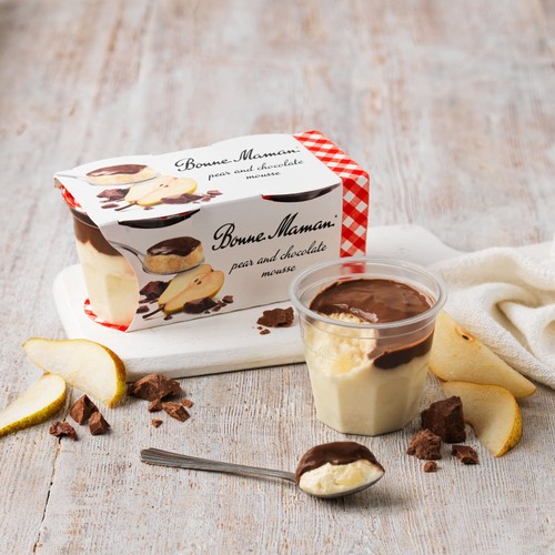 Bonne Maman Pear and Choc Mousse Dessert