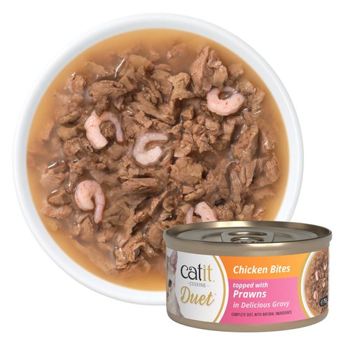 Catit Duet Chicken with Prawns