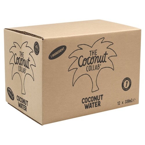 Coconut Collab 100% Pure Coconut Water 12 x 330ml