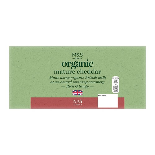 M&S Organic British Mature Cheddar