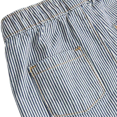 M&S BW Ticking Stripe Trouser, 3-6 M, Navy Mix