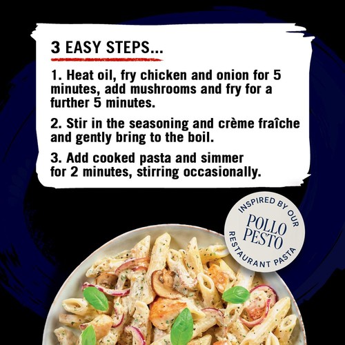 Schwartz x Pizza Express Garlic & Basil Creamy Pasta Bake Recipe Mix