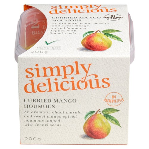Simply Delicious Curried Mango Houmous