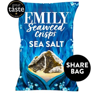 Emily Seaweed Crisps Sea Salt - Ocado