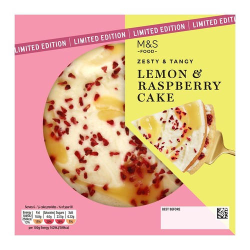 M&S Lemon & Raspberry Cake