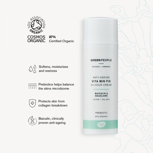 Green People Organic  24 Hour Moisturiser, Vitamin Fix 