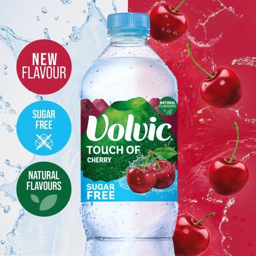 Volvic Touch of Fruit Sugar Free Cherry Flavoured Water
