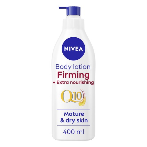 NIVEA Q10 Firming Body Lotion with Argan Oil for Mature 60+ Skin 