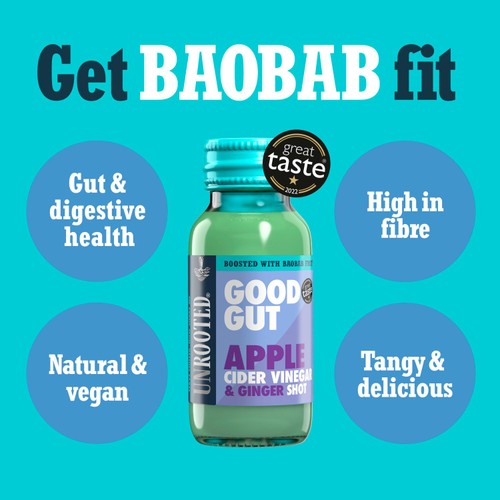UNROOTED Apple Cider Vinegar, Ginger & Baobab Single Shot