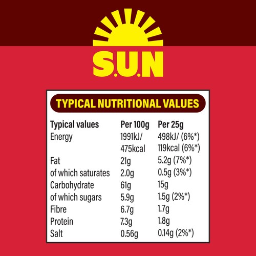 SUN Bites Sun Ripened Sweet Chilli Multipack Snacks Crisps 6x25g