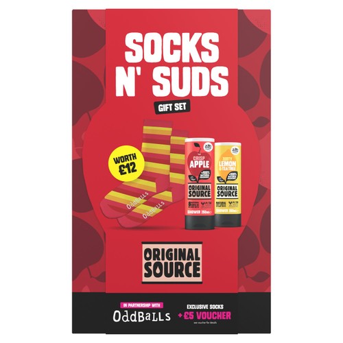 Original Source Sole Mates Shower Gel Duo & Socks Gift