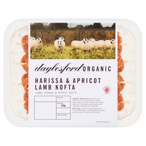 Daylesford Organic Lamb, Harissa & Apricot Koftas