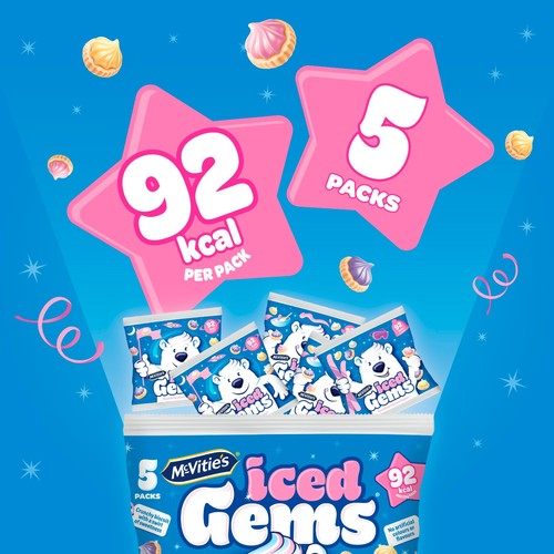 McVitie's Iced Gems Biscuits Multipack