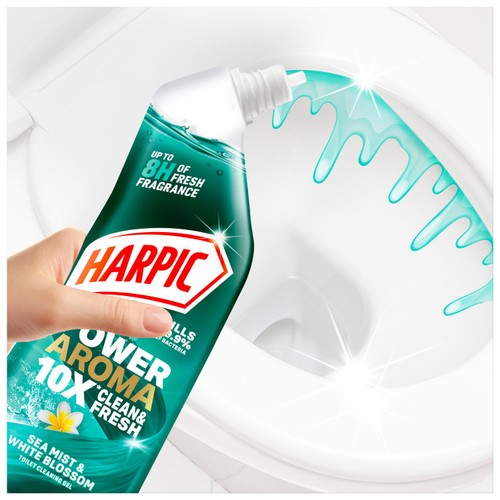 Harpic Power Aroma Sea Mist & White Blossom