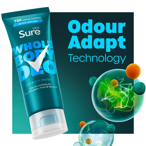Sure Men Whole Body Ocean Rush Cream Deodorant