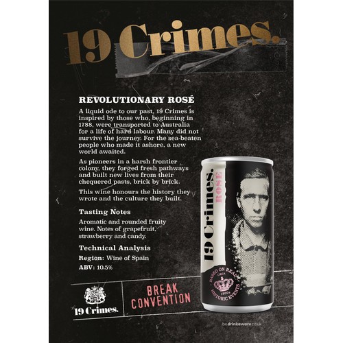 19 Crimes Rose Can
