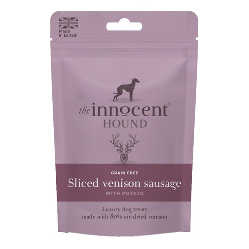 The Innocent Hound Dog Treats, Sliced Venison Sausage, 70g The Innocent Hound Dog Treats, Sliced Venison Sausage, 70g