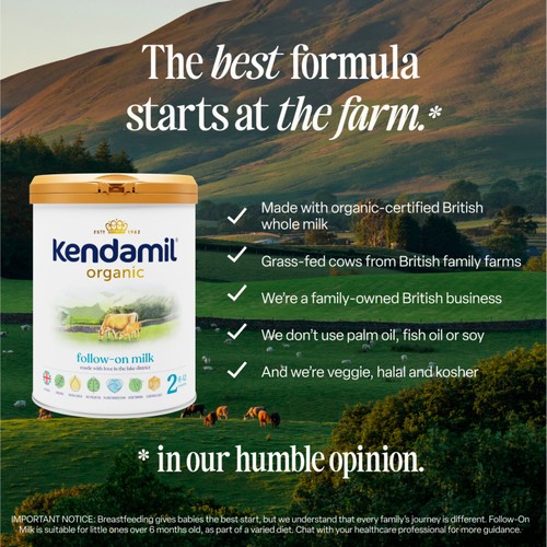 Kendamil Organic 2 Follow-on Milk Powder, 6-12 mths