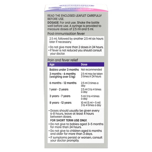 Calprofen Strawberry Ibuprofen Liquid, 3+mths