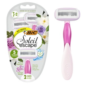 BIC Soleil Escape Disposable Razors 5 Blades, Rose & Magnolia