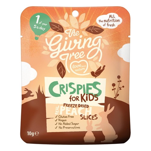 Giving Tree Freeze Dried Peach Crispies for Kids