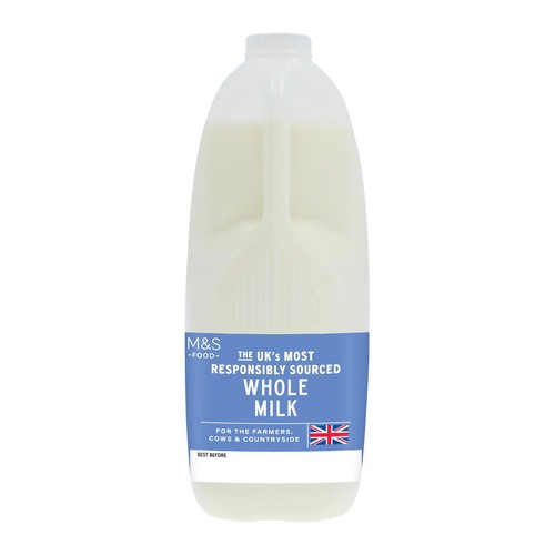 M&S Select Farms British Whole Milk 4 Pints