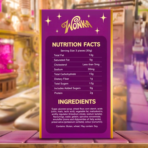 Wonka Purply purple Chocolate Block Bar