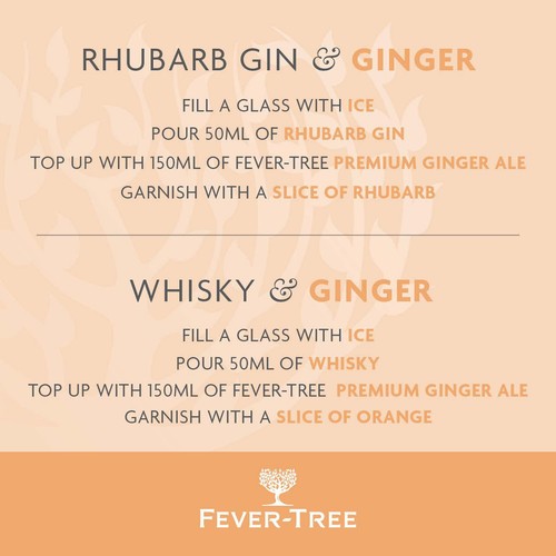 Fever-Tree Refreshingly Light Ginger Ale Cans