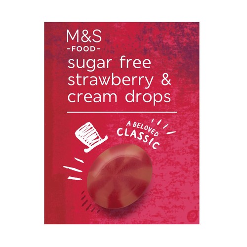 M&S Sugar Free Strawberry & Cream Drops