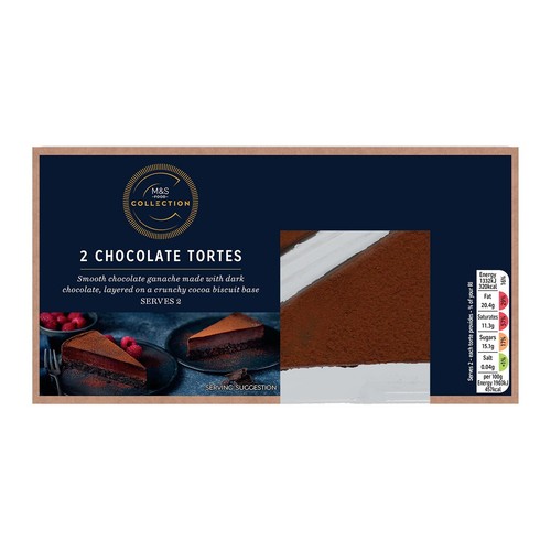 M&S Collection 2 Chocolate Tortes