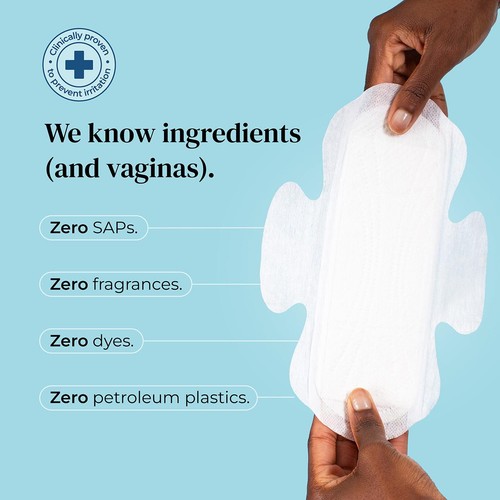 Mooncup Pads with Wings Medium Day, Zero Irritants, Vagina Approved