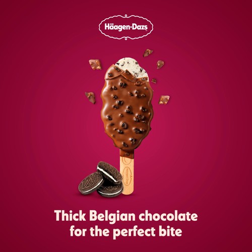 Haagen-Dazs Crunchy Cookies and Cream Ice Cream Stick