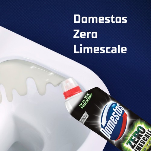 Domestos Zero Limescale Toilet Cleaner Lime 
