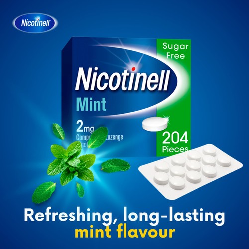 Nicotinell Nicotine Lozenge Quit Smoking Sugar Free Mint 2mg