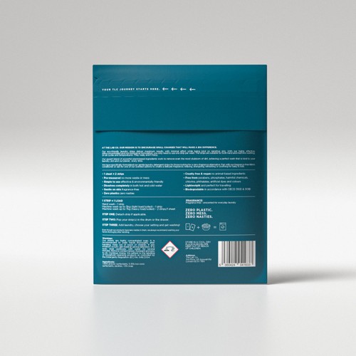 The Lab Co. Laundry Detergent Sheets Non Bio Fragrance Free 32 Loads