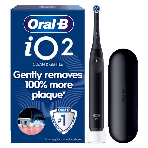 Oral-B iO2 Series Night Black Electric Toothbrush + Travel Case