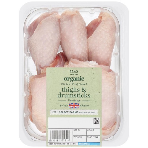 M&S Organic Free Range Chicken Thighs & Drumsticks