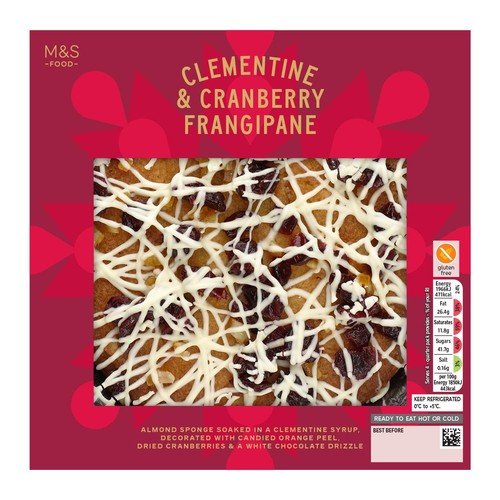 M&S  Gluten Free Clementine & Cranberry Frangipane