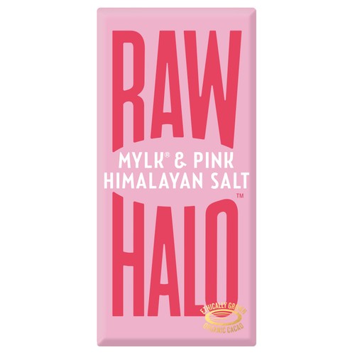Raw Halo Vegan Mylk & Pink Salt Chocolate Bar