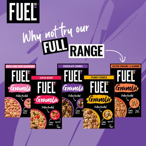 FUEL 10K Chocolate Chunks Protein Granola Breakfast Cereal