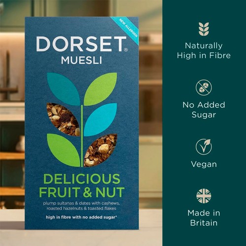 Dorset Cereals Delicious Fruit & Nut Muesli Breakfast Cereal