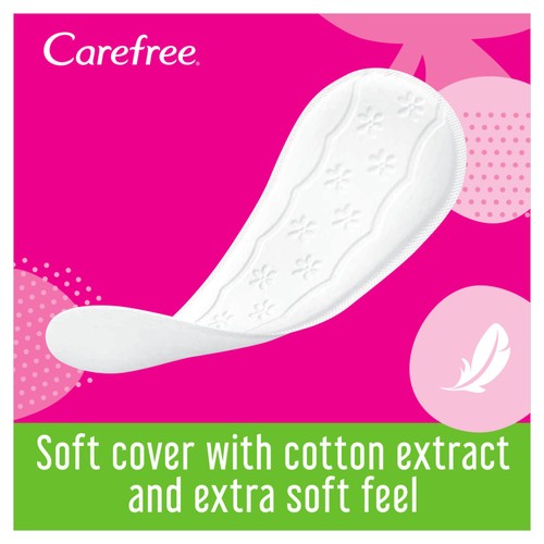Carefree Breathable Pantyliners with Aloe Single Wrapped